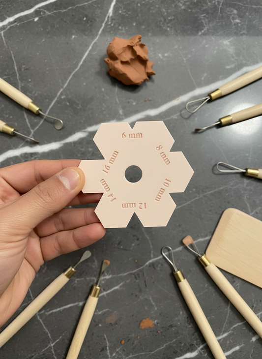 6-Sided Triangle Foot and Rim Shaping Tool – Pottery Tool