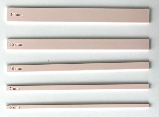 Spacers (5, 7, 10, 15, and 20 mm) for Bookbinding, Crafts, and Scrapbooking