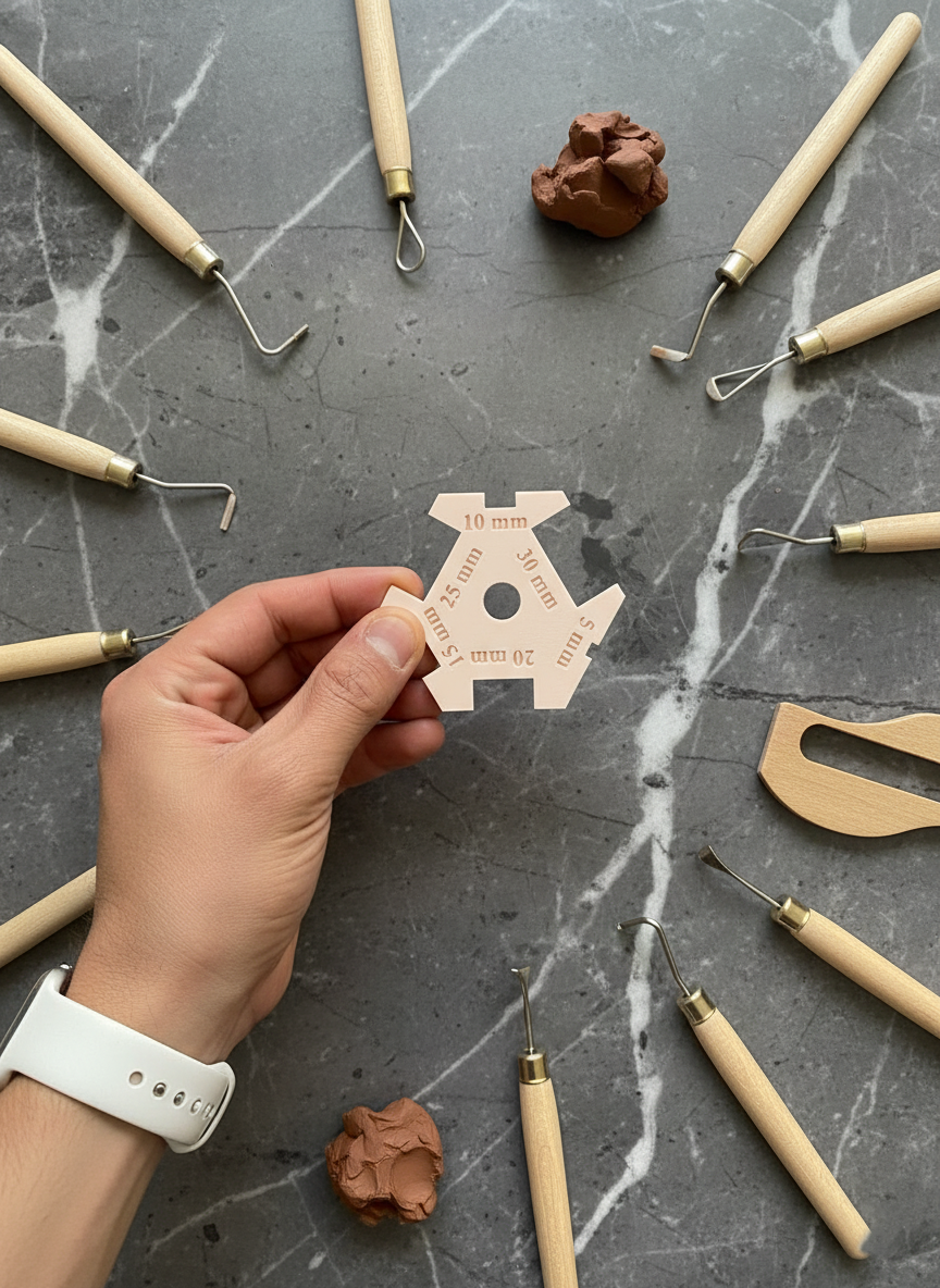 6-Sided Rectangle Foot and Rim Shaping Tool – Pottery Tool