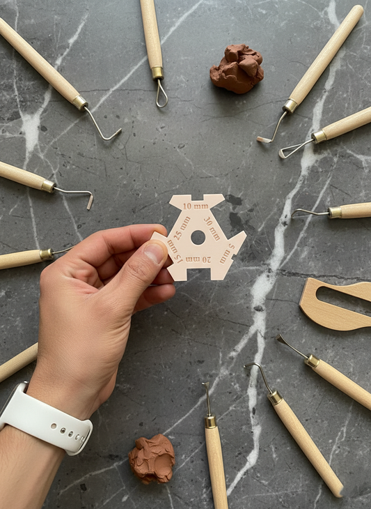 6-Sided Rectangle Foot and Rim Shaping Tool – Pottery Tool