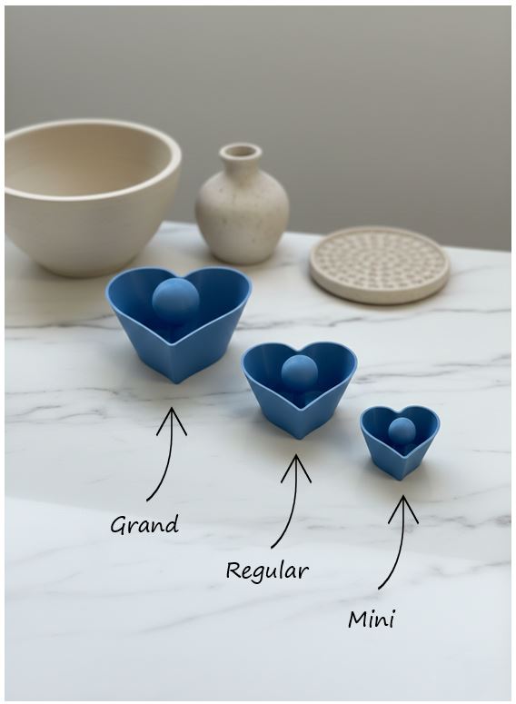 Pottery Heart-Shaping Rounding Tool (Mini/Regular/Grand Sizes)