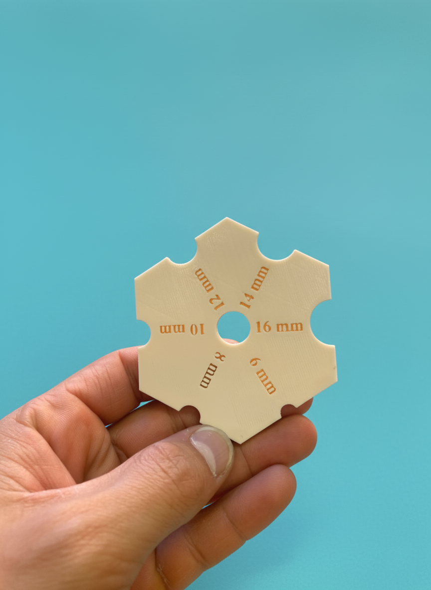 6-Sided Half-Circle Foot and Rim Shaping Tool – Pottery Tool