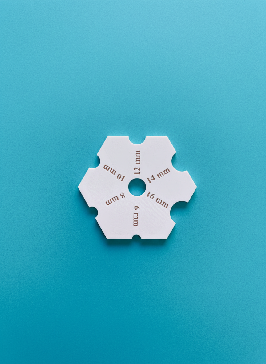 6-Sided Half-Circle Foot and Rim Shaping Tool – Pottery Tool