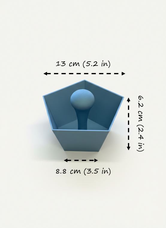 Pentagonal Pottery Rounding Tool (Mini/Regular/Grand Sizes)