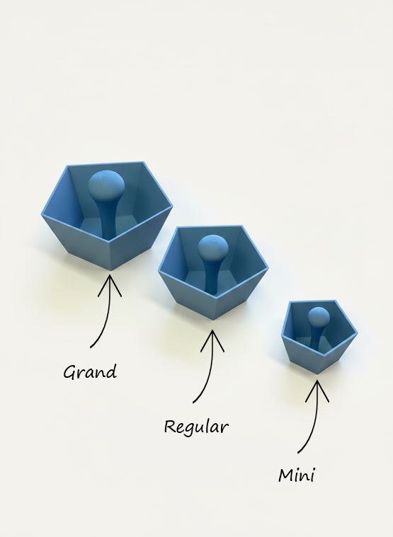 Pentagonal Pottery Rounding Tool (Mini/Regular/Grand Sizes)