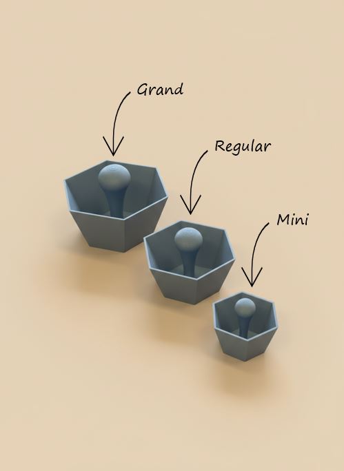 Hexagonal Pottery Rounding Tool (Mini/Regular/Grand Sizes)
